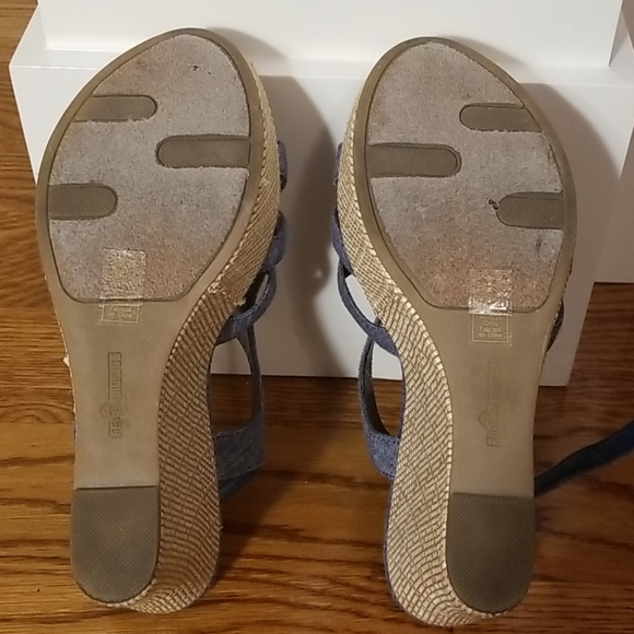 Denim platform sandals. - Picture 4 of 6